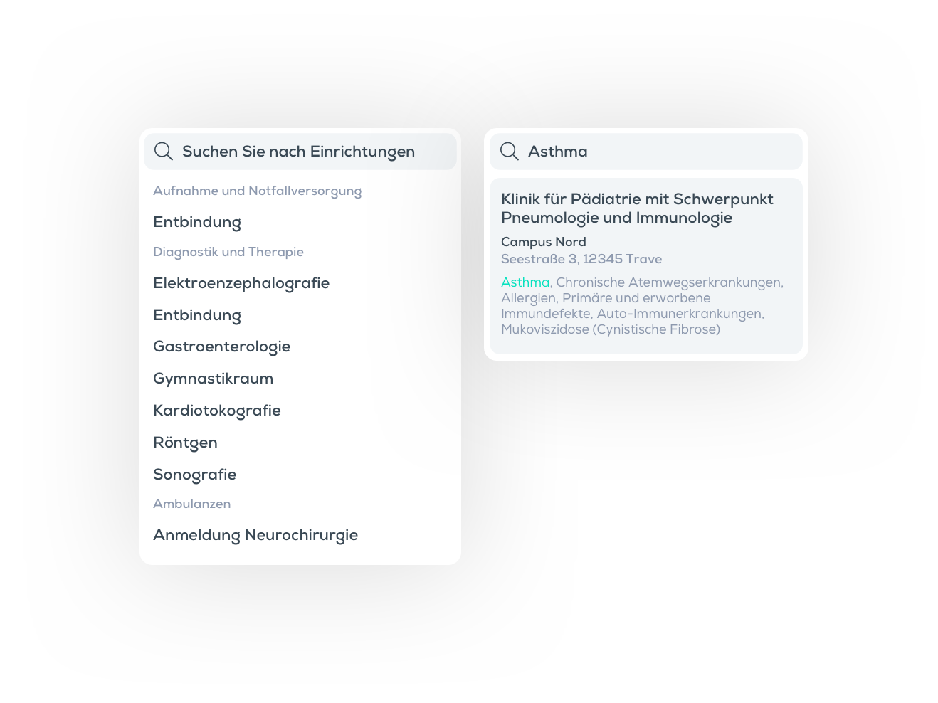 Search Outdoor-Navigation, Krankenhaus-App, Klinik App, krankenhausapp, klinikapp